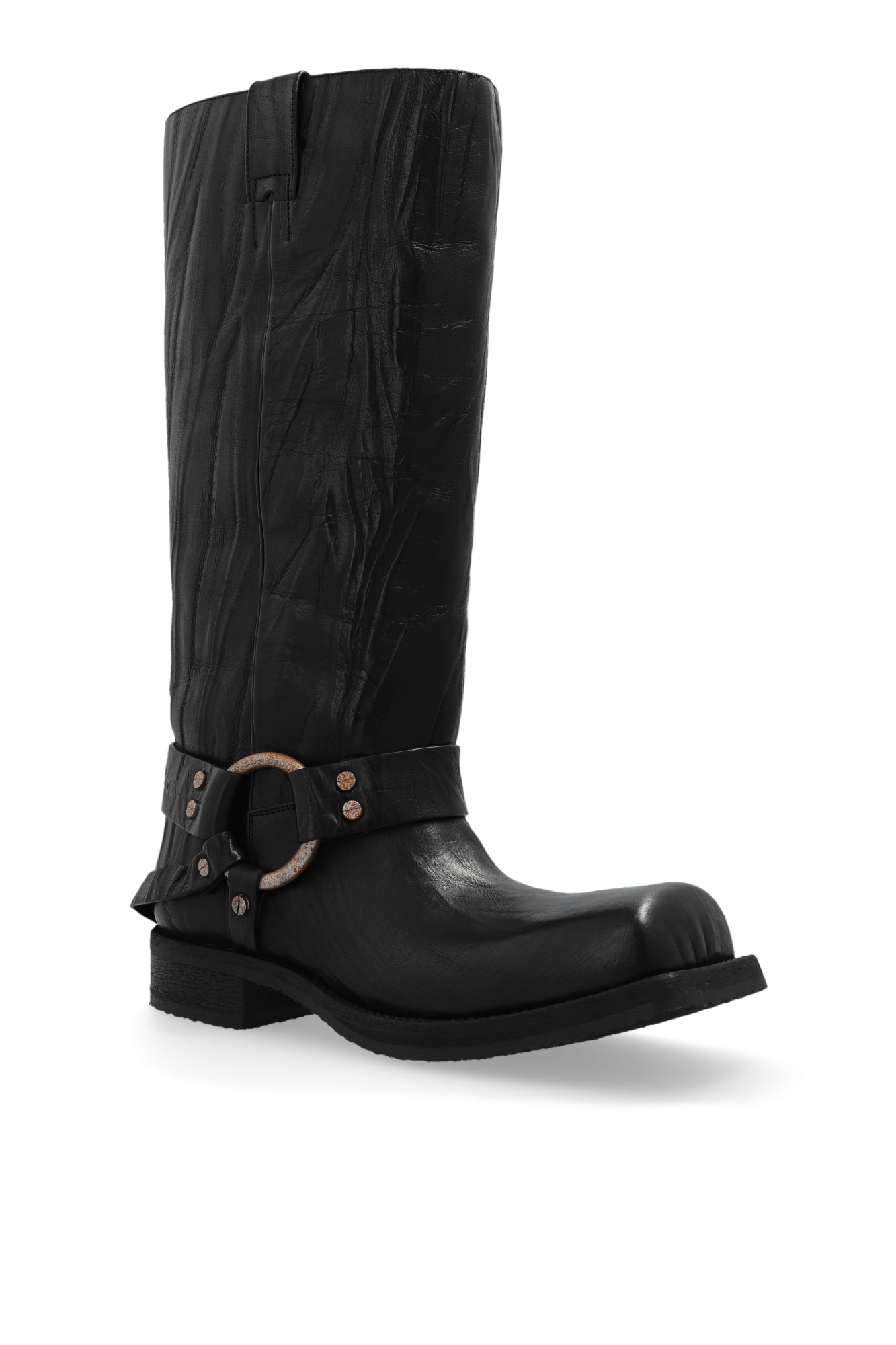 Black Leather 'biker' boots Acne Studios - Vitkac Italy